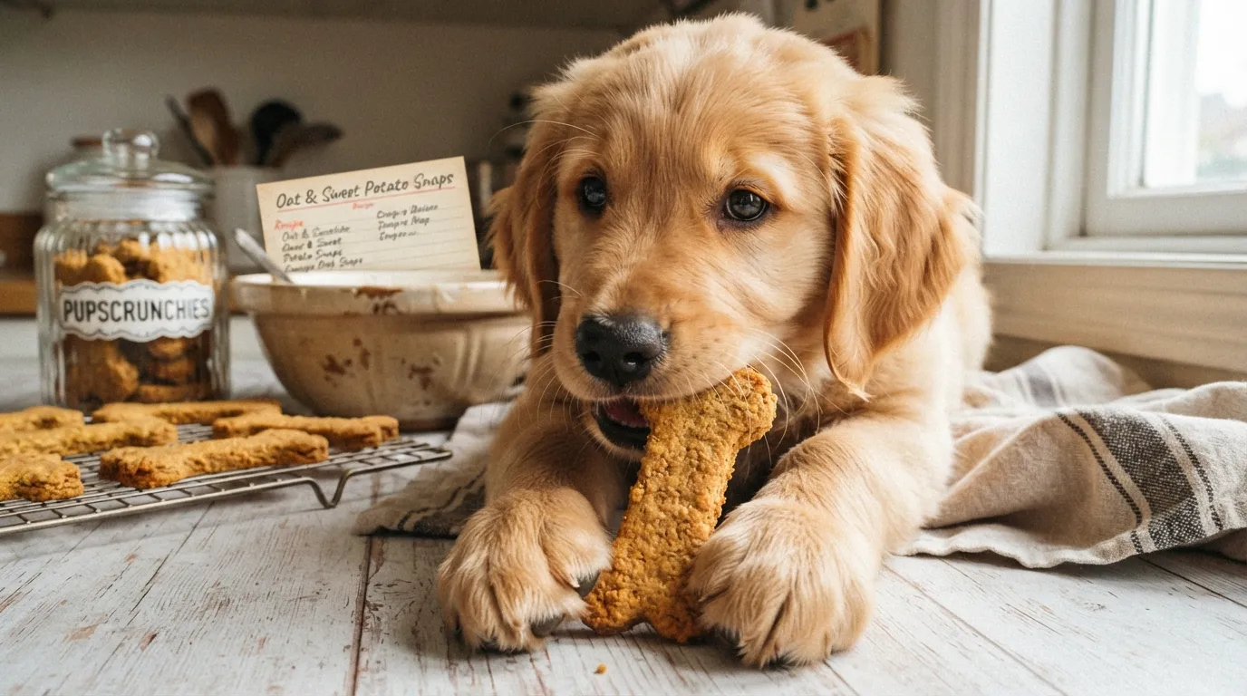 Crunchy Dog Treat Recipes for Teething Puppies You’ll Love