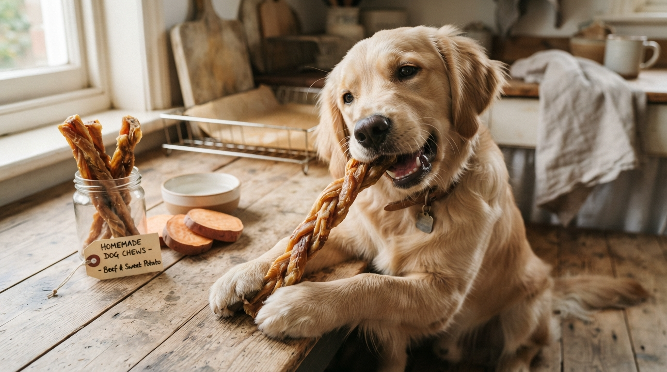 Easy Homemade Dog Chews for a Long-Lasting Treat